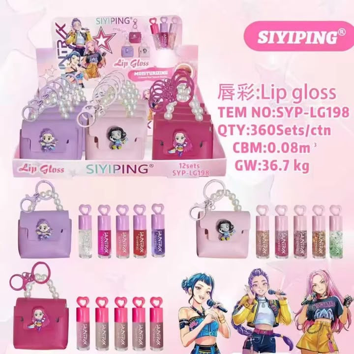 Lip gloss de bolsitas